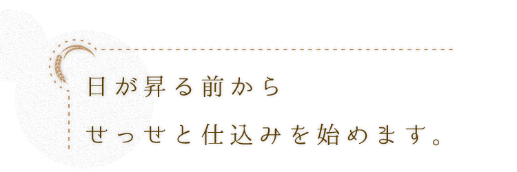 日が昇る前から